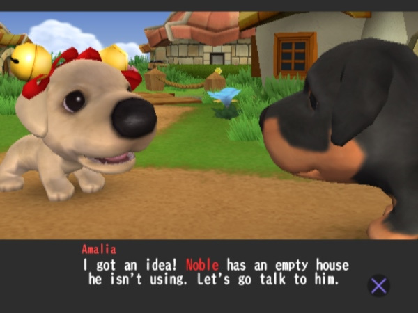 screenshot of the dog island on ps2