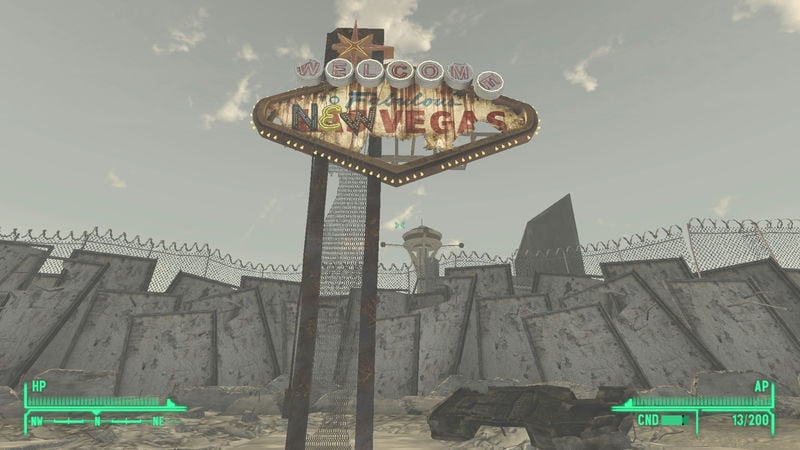 screenshot of new vegas